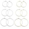 Acessórios de brinco de aço inoxidável pingente de aço titânio coreano redondo 9 palavra palavra gancho de orelha diy brinco acessórios de joias