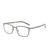 Yitong "U2707" Gafas de Titanio Puro Retro Lindberg para Hombre, Montura Cuadrada Ultraligera para Gafas de Prescripción, Venta al por Mayor Danyang