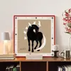 Pintura Colgante de Caballo de Madera Dala Sueco, Estilo Francés Vintage, Pintura Decorativa de Arte de Mediados de Siglo para Sala de Estar de Nicho, Arte de Pared de Entrada de Gama Alta