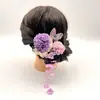 Set de Accesorios para el Cabello Florales Estilo Japonés, Accesorios de Mariposa Hechos a Mano con Flores de Seda, Adornos para el Cabello de Kimono Japonés Transfronterizos de Amazon