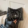 Bolsa Transversal de Ombro Grande Capacidade para Mulheres 2025 Novo Estilo Pequena Bolsa de Corrente Acolchoada Perfumada Bolsa de Balde Estrela de Alta Qualidade