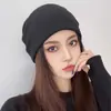 Gorros de Otoño e Invierno, Gorros de Punto Ligeros Cálidos para Mujer, Nuevos Gorros Personalizados de Pelo, Estilo Japonés para Exteriores, Ocio, Gorros de Punta Engrosados