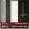 Ventas Directas de Fábrica Puerta de Melamina Accesible Lujo Puerta de Madera Pintada Compuesto de Madera Maciza Textura de Chapa de Madera Multicapa Puerta de Entrada para Dormitorio