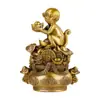 Atacado do Fabricante Tigela de Tesouro Macaco Dourado de Latão, Tesouro de Oferta Macaco Dourado, Ornamento de Macaco de Cobre, Macaco Tigela de Tesouro, Macaco do Zodíaco Chinês