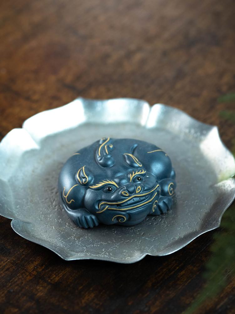 描金貔貅绿泥三款202041