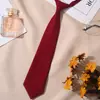 Corbata Jk Cuadros Rojos Decoración de Graduación Femenina Estilo Universitario Estudiante Corbata de Moño Infantil Gratis Camisa Camisa