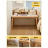 Mesa com Estante Integrada Mesa de Estudo Doméstico para Estudantes Mesa de Escritório Simples Novo Modelo 2026 Mesa de Computador de Parede para Quarto