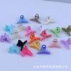 4.5CM Color Jalea Translúcido Pequeño Pinza de Tiburón Tamaño Pequeño Dulce Cruz Horquilla para Cabello Roto Accesorios para el Cabello