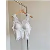 Camisola Longa Renda Suave, Pura, Sexy Camada Base Roupa Íntima Alça de Sutiã Feminino Almofada para o Peito Roupa Íntima Sem Aro