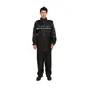 Conjunto impermeable de dos piezas de tela Oxford engrosada, impermeable y pantalón de lluvia, para repartidores, protección laboral y uso en obras de construcción.