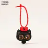 Chaveiro Criativo de Gato de Olhos Grandes para Apertar Boneca Fofa de Gatinho Desenho Animado Descompressão Pingente para Bolsa de Casal Presente