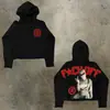Sudadera con capucha para hombre Y2K Harajuku Hip Hop Estampado Gráfico de Dibujos Animados Pullover Moda Casual Holgada Sudaderas Hombre