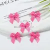 Laço de Fita de Poliéster Dupla Face 1cm em Estoque, Gravata Borboleta Mini Colorida Macaron, Atacado para Lingerie e Roupas Infantis