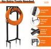 Suporte para mangueira de jardim para exterior anti-ferrugem suporte independente para mangueira suporte pesado para mangueira suporte para tubo de ferro