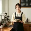 Avental impermeável multi-bolsos reversível, vestimenta de trabalho unissex para cozinha, personalizável com logo, disponível em tamanhos grandes, adequado para jardinagem, e resistente a óleo, em cores sólidas