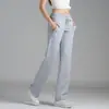 Pantalones Deportivos para Mujer Cintura Alta Color Sólido Rectos Casuales Estilo Coreano Sueltos Elásticos Ajustados Adelgazantes Primavera y Otoño Pantalones Deportivos para Mujer
