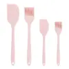 Espátula de Silicone Integrada, Faca para Manteiga, Faca para Misturar Creme, Pincel de Óleo, Pincel para Churrasco, Pincel de Confeitar que Não Solta Cerdas, Pincel para Temperar com Óleo