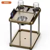 Mesa de Centro para Máquina de Mahjong, Mesa de Centro de Luxo em Aço Inoxidável para Sala de Jogos, Acessórios para Máquina de Mahjong, Cinzeiro