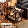 Mesa lateral de sofá, mesa de centro móvil, carrito pequeño, nuevo modelo 2026 para sala de estar, mesita de noche de dormitorio, mesa vintage, estante de almacenamiento