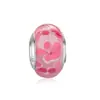 Venta caliente cuentas de cristal tallado azul zafiro DIY patrón de flor mariposa arcoíris cuentas esmaltadas cuentas de agujero grande pulsera con cuentas