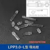 Columna Guía de Luz Transparente de PC de 3 mm de Apertura Cubierta de Luz Indicadora LED tipo Parche con Tapa y Marca de Tarjeta Columna Guía de Luz de Cabeza Plana