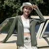 2026 Novo Modelo Roupa com Proteção UV Solar para Mulheres, Gola Alta Slim Fit, Roupa com Capuz de Fio Original para Proteção Solar de Verão para Homens