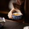 Caneca de Prata de Alta Qualidade Yu Jian com Padrão Verde, Bule de Mão, Caixas de Presente, Um Bule com Duas Xícaras, Estilo Estético Palaciano, Presentes para Casa
