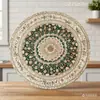 Mantel individual de venta caliente transfronterizo Tume Bohemio Lujo Ligero Aislante térmico Posavasos Retro Forma Redonda para Mesa de Comedor en Casa