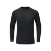 Casa de Passarinho mesmo estilo Veludo Alemão Gola Redonda Camiseta Esportiva Esportes ao Ar Livre Casual Ciclismo Corrida Fitness Manga Longa Personalização de LOGO