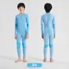 Roupa Térmica Base de Ski para Crianças Secagem Rápida Roupas que Absorvem a Umidade Roupas Fitness Roupas de Treinamento Esportivo para Meninos e Meninas