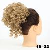 Moño de pelo rizado para mujer, peluca de fibra sintética rizada desordenada, estilo europeo y americano, accesorios para el cabello con cordón