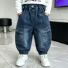 Pantalones para Niños Estilo Primavera y Otoño 2026 Ropa Nueva para Niños Jeans de Otoño Pantalones Largos Casuales de Otoño para Niños Pequeños y Medianos Niños