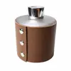 Funda de Taza de Cuero PVC/PU Lujo Ligero Impermeable Resistente al Desgaste Remache Multicolor Difusor de Aroma Botella Estuche de Cuero Mobiliario Suave para el Hogar Funda Decorativa para Botella