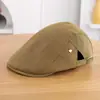 Gorra de Pato Reversible de Cabeza Grande para Mujer Meilade Otoño/Invierno, Boina Retro Estilo Periodista Pintor Adelgazante