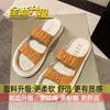 Mocassins Slip-On 2026 Estilo Novo Super Popular Sapatos Brancos Mais Vendidos Sapatos de Lona com Sola Grossa para Mulheres Mules de Primavera com Biqueira Fechada