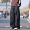 26 Pantalones Deportivos Casuales de Pierna Recta para Hombre de Primavera y Verano, Pantalones Anchos Sueltos Estilo Hong Kong, Pantalones de Trabajo Americanos tipo Paracaidista, Modernos
