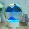 Lámpara de Mesa de Arena Movediza 3D Transfronteriza Regalo Creativo Luz de Noche Recargable Lámpara de Colores con Control Remoto Operada por Control Remoto