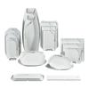 Vajilla de Melamina Imitación Porcelana Creativa con Vetas Doradas Plato para Cocinar Engrosado Doble Comercial Comida Rápida Plato Rectangular Plato Cuadrado para Banquete