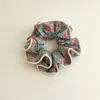 Tecido Doce Floral Linha Enrolar Laço Tigela Corda de Cabelo Estilo Japonês Menina Fofa Estilo Universitário Estilo Coreano Corda de Cabeça Tendão de Borracha