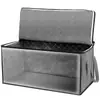 Bolsa de almacenamiento plegable para ropa, armario, edredón, ventana visible transfronteriza, caja de almacenamiento a prueba de polvo, bolsa organizadora