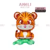 Decoración de Fiesta en el Bosque Nuevo Dibujos Animados Animal Pequeño de Pie Globo de Película de Aluminio Conejo Panda Dinosaurio Globo Base