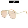Gafas de Sol Retro de Doble Puente Estilo Nuevo Europeo y Americano 2025 Espejo de Sapo Gafas de Sol de Moda Personalizadas para Hombres y Mujeres Gafas Transfronterizas