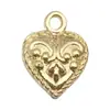 20 Piezas Mixtas de Oro Kc Corazón Hueco Letra Amor Colgantes Pequeños Accesorios para Pulsera Collar DIY Joyería Al por Mayor