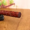 Palillo de palo de palisandro para jugar con diseño de dragón, 40 cm, tallado completo, piezas de mango de tallado en palisandro lobular