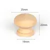 Manija Redonda de Agujero Único de Madera Maciza, Manija para Cajón y Puerta de Gabinete de Muebles, Accesorios Decorativos DIY, En Stock