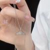 Collar de cola de sirena para mujer 2024 Nuevas explosiones Diseño de nicho de lujo ligero Sense para el resto de tu vida con tu cadena de clavícula
