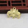 Hongxing DIY Joyería Cobre Color Oro 24K Conservación del Color 14*12mm Accesorios de Conexión Multiagujero Materiales Hechos a Mano B1137