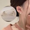 Pendientes de fritilaria de amor blanco para mujer, de acero de titanio de lujo, dorados y ligeros, joyería elegante de alta calidad.