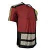 Traje de Verano Estampado Geométrico para Hombre Camiseta de Malla + Shorts Conjunto de Dos Piezas para Hombre Manga Corta Deportivo Ligero