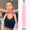Extensiones de Cola de Caballo con Banda Elástica de Hilo Dorado y Plateado para Mujer, Cabello Largo Liso, Trenzas Retorcidas Trenzadas de Cola de Caballo Multicolores Láser